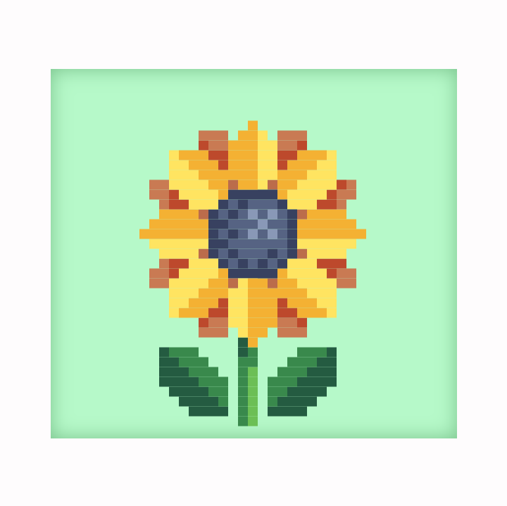 Sunflower Pixel Art