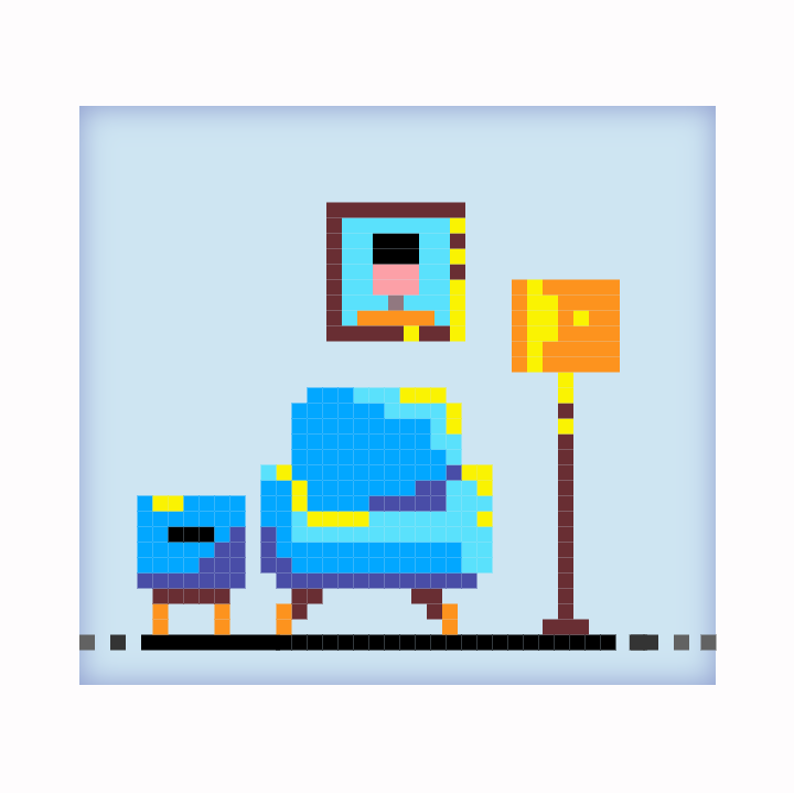 Interior Pixel Art